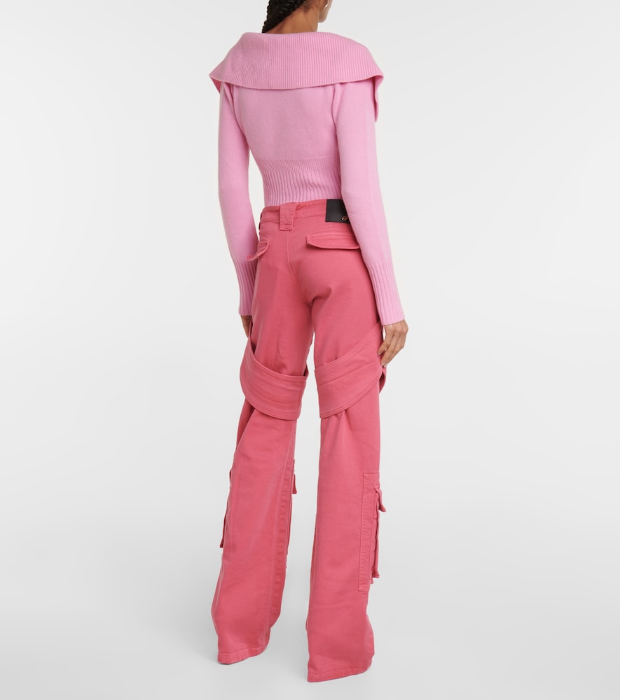 Denim cargo pants
