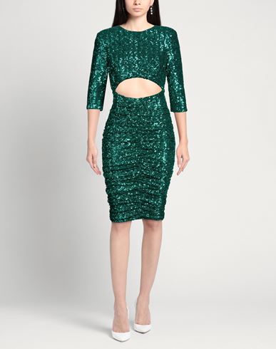 Woman Mini dress Emerald green Size 6 Polyamide, Elastane