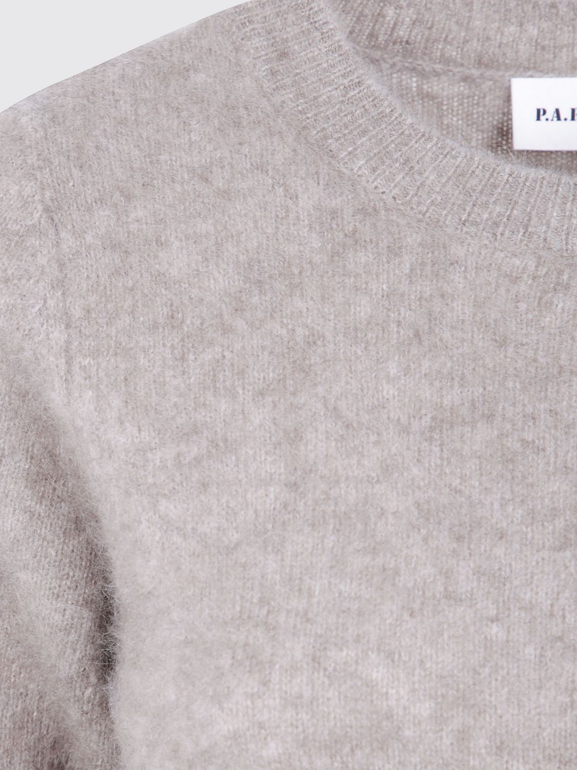 Short-Sleeved Crew-Neck Jumper P. A.R. O.S. H. in Yak and Wool Blend