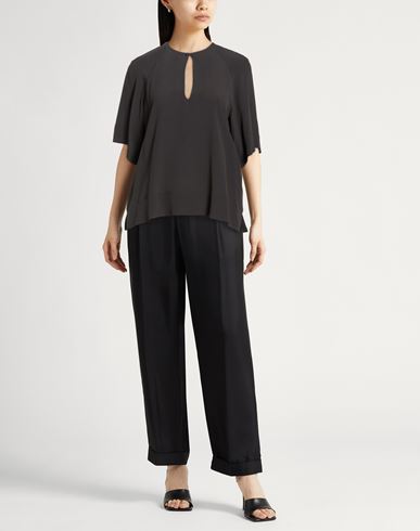 Woman Top Charcoal Size 4 Acetate, Silk