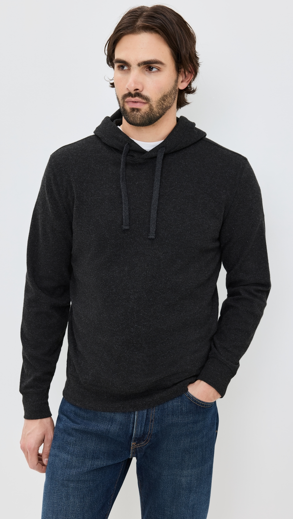 Legend Sweater Hoodie Heathered Black Twill 