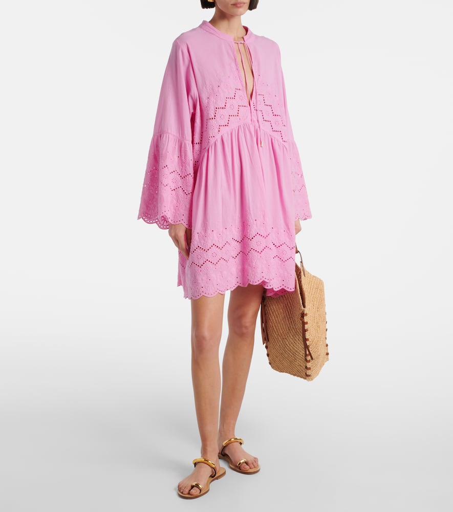 Sebenna embroidered cotton kaftan