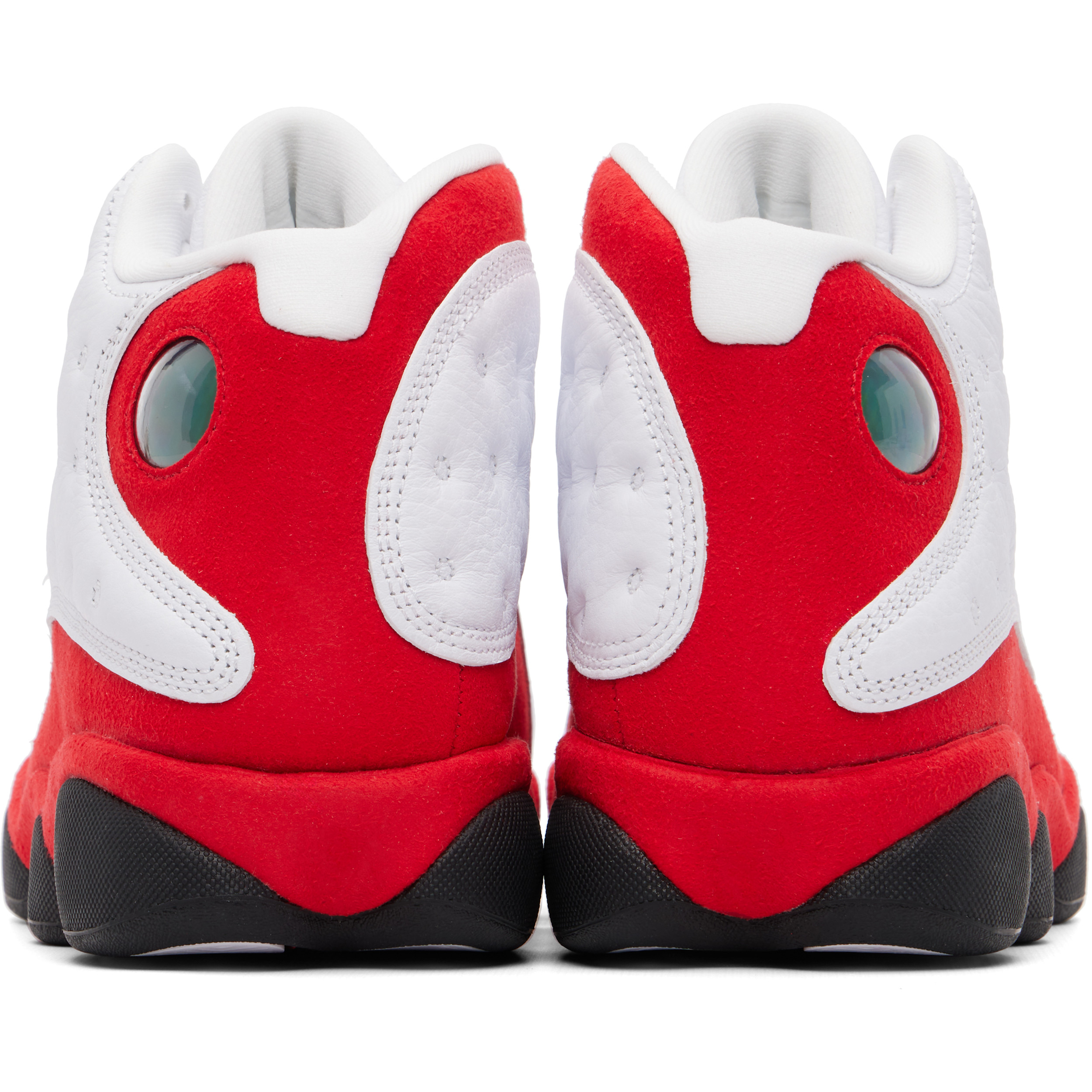 White & Red Air Jordan 13 Retro Sneakers