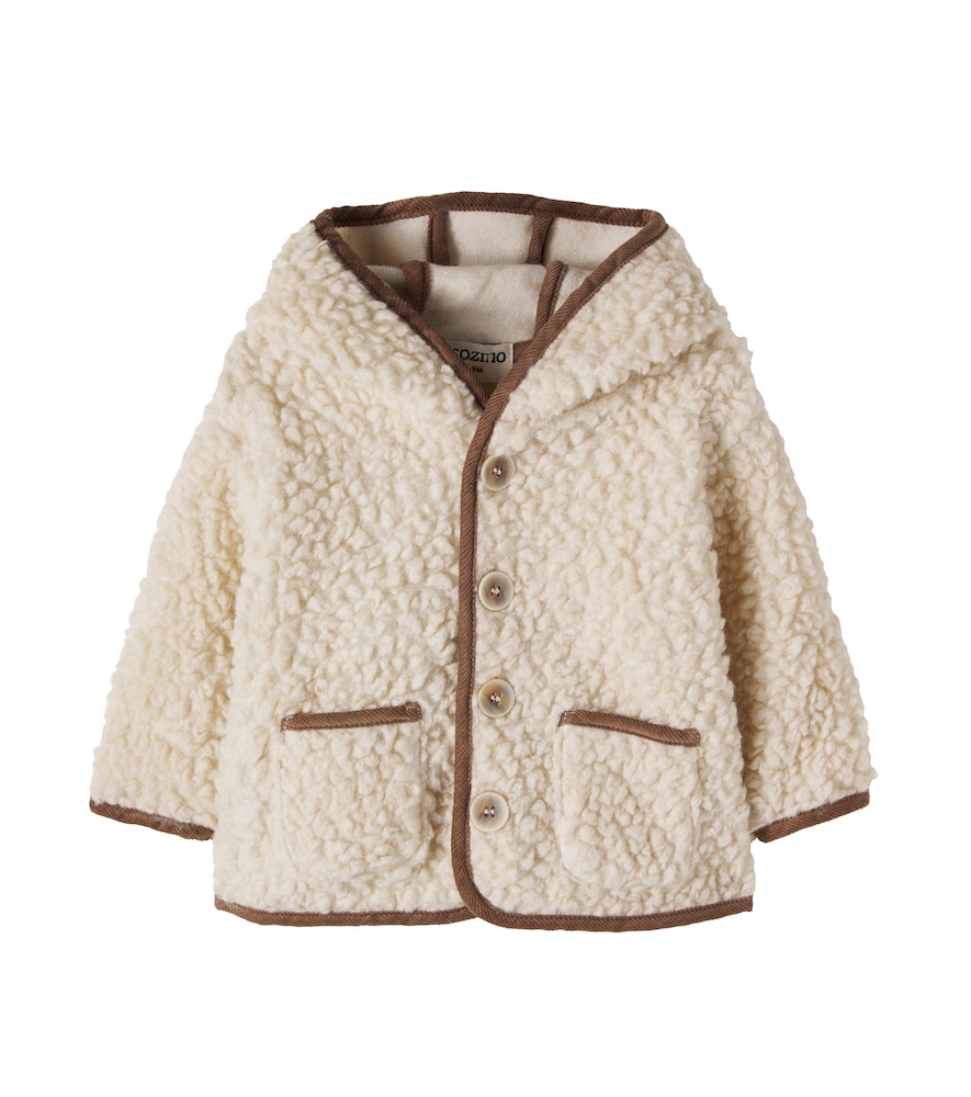Baby hooded plush jacket