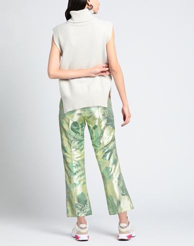 Woman Pants Yellow Size 6 Acetate, Polyester