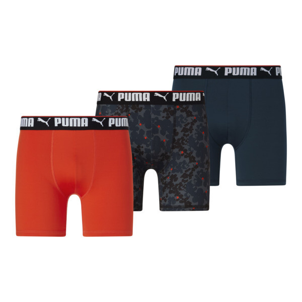 PUMA Men's Boxer Briefs 3 Pack in Assorted Colour