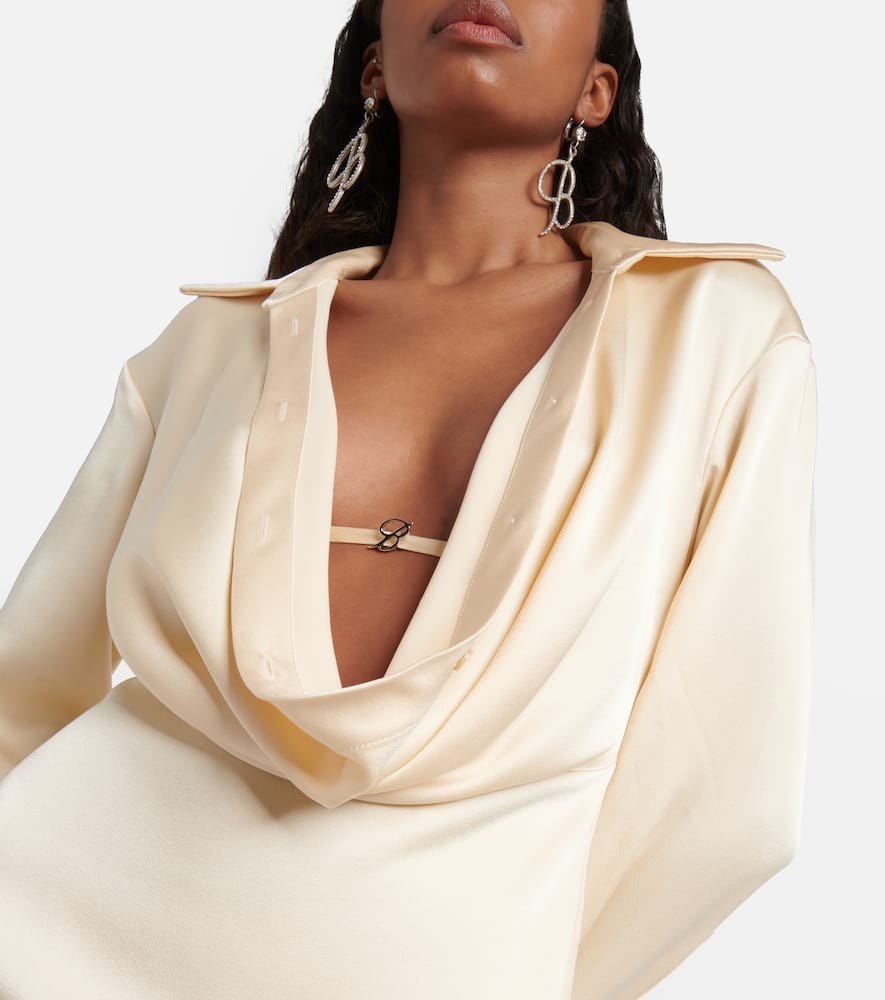 Draped minidress