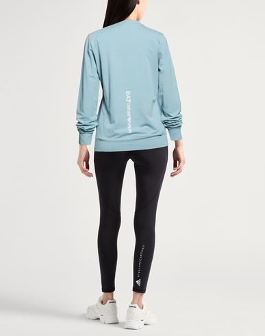 Woman Sweatshirt Slate blue Size XS Cotton, Elastane