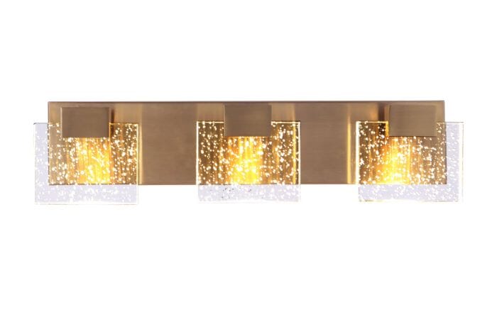 Alamere 3-Light Bathroom Vanity Light in Satin Bra
