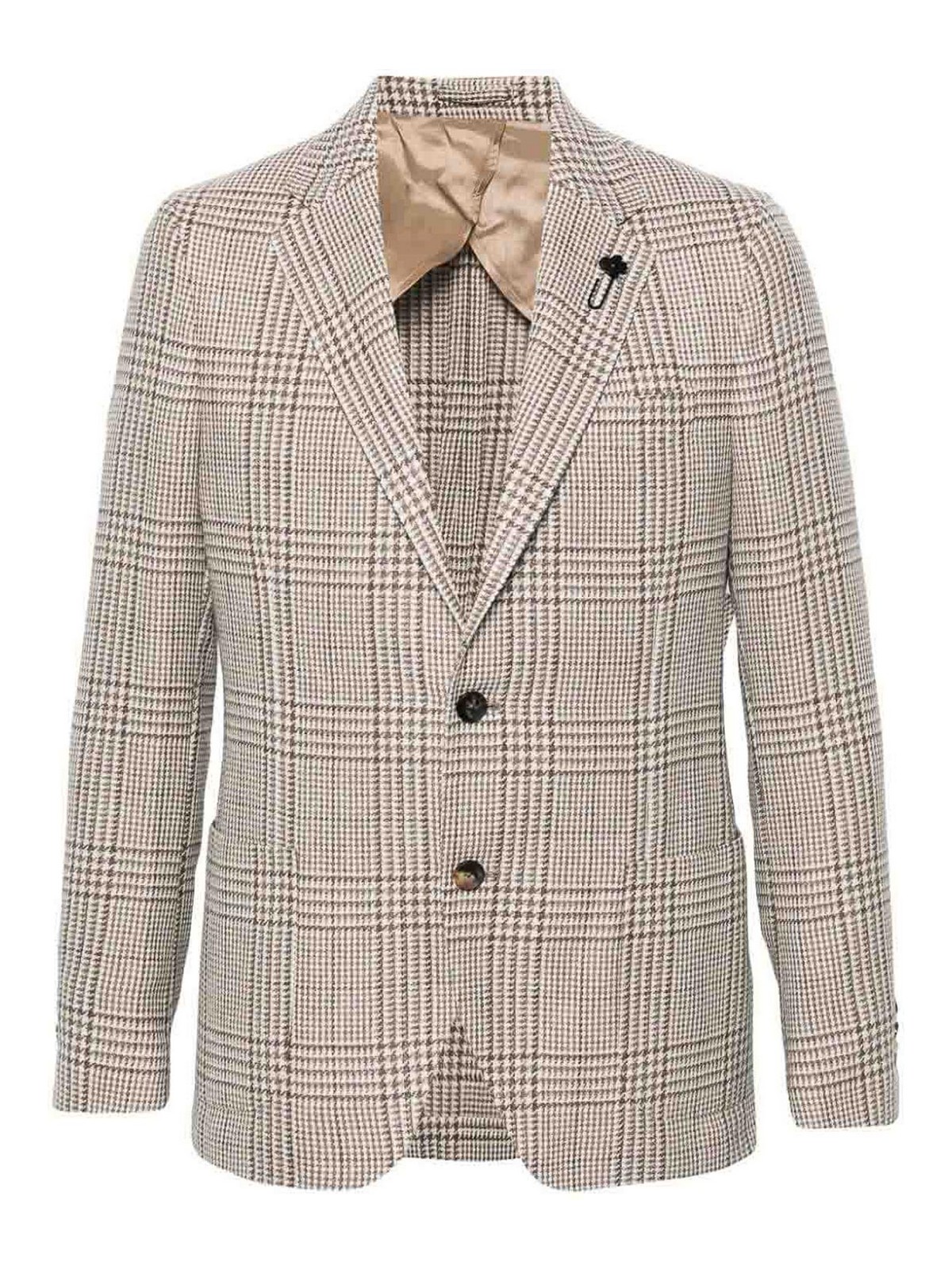 Single-breasted Checked Blazer