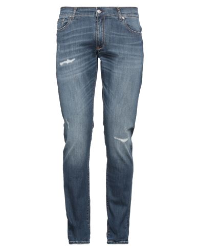Man Jeans Blue Size 30 Cotton, Elastane
