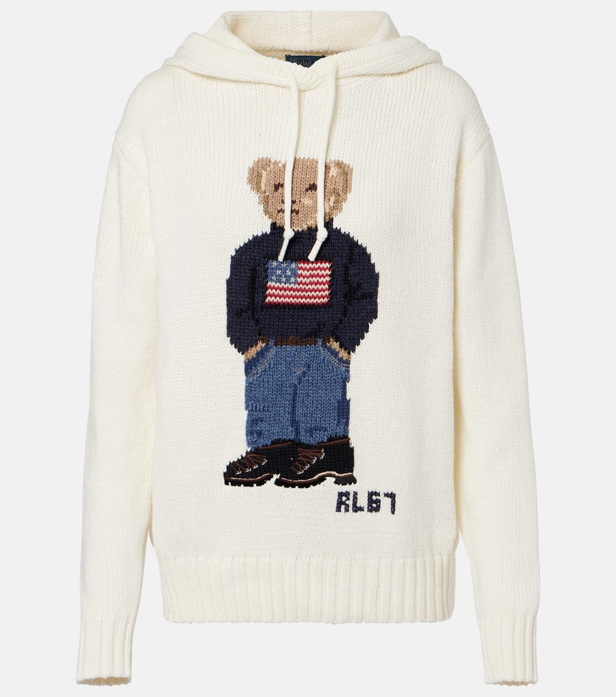 Polo Bear cotton and linen hoodie