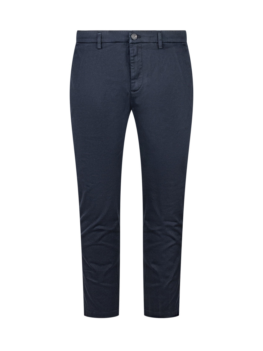 Navy Blue Slim Chino Trousers