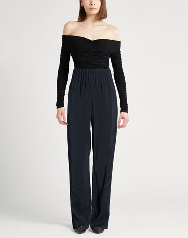 Woman Pants Midnight blue Size 12 Modal, Polyester