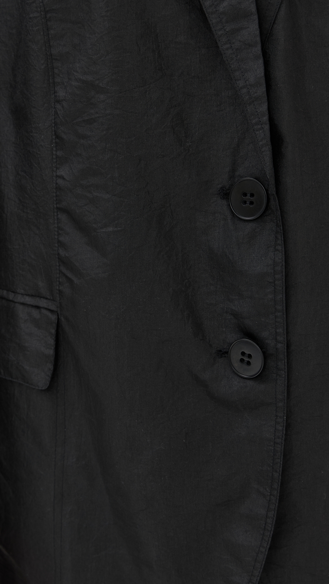 Crispy Nylon Liam Blazer Black