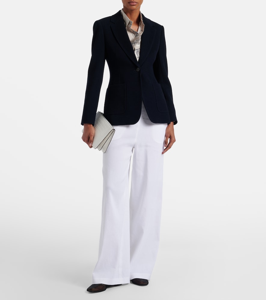 Destino linen-blend wide-leg pants