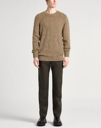 Man Sweater Camel Size 40 Cashmere