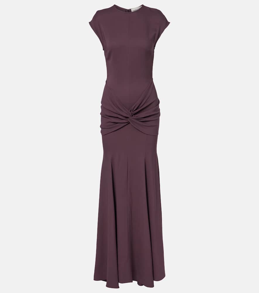 Ames gathered jersey maxi dress