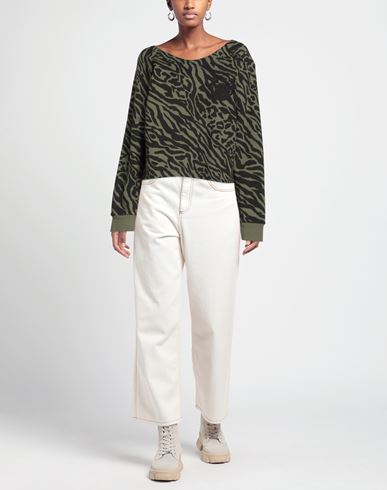 Woman Sweatshirt Military green