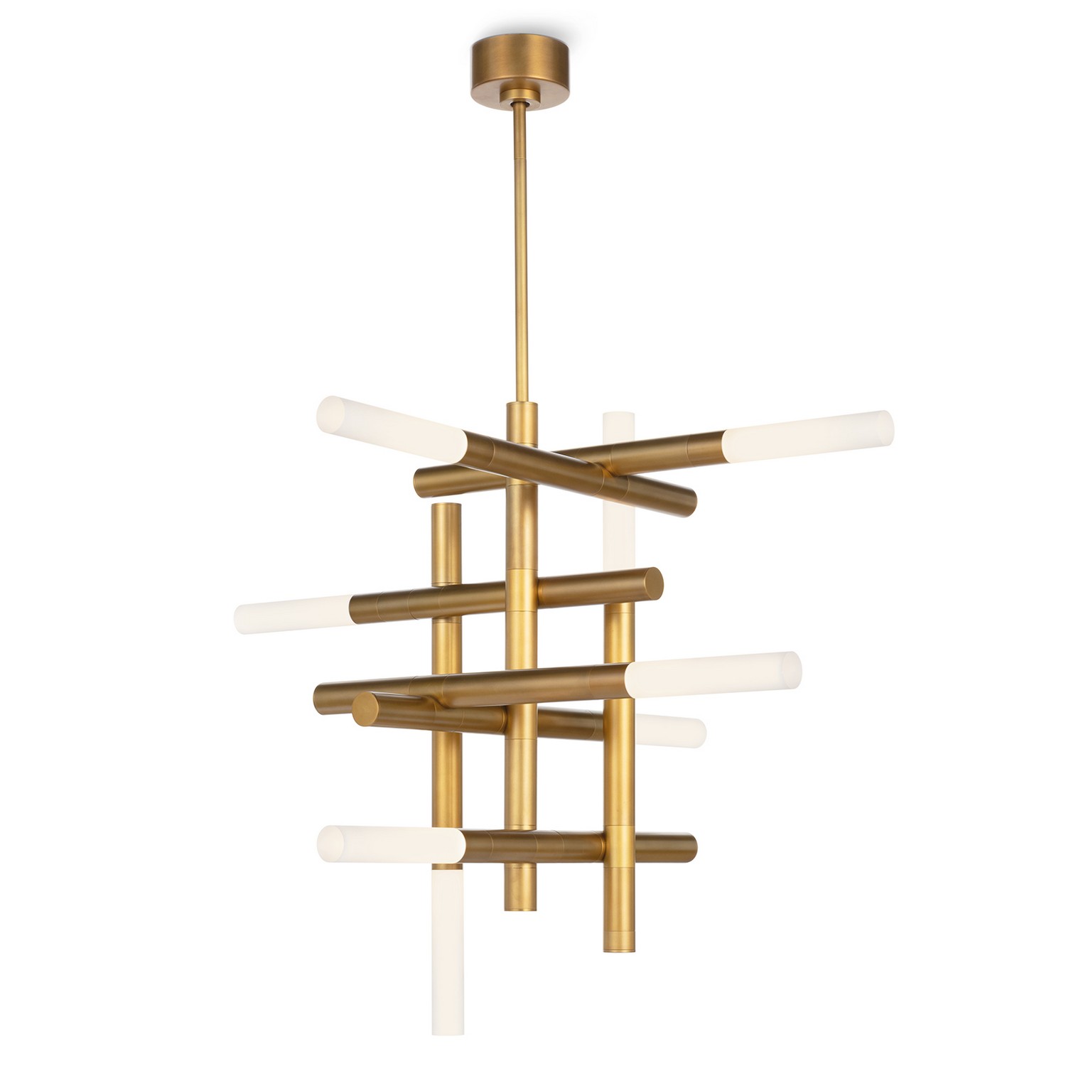 Natural Brass Chandelier from the Cass Collection