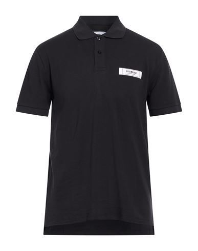 Man Polo shirt Black Size XXL Cotton
