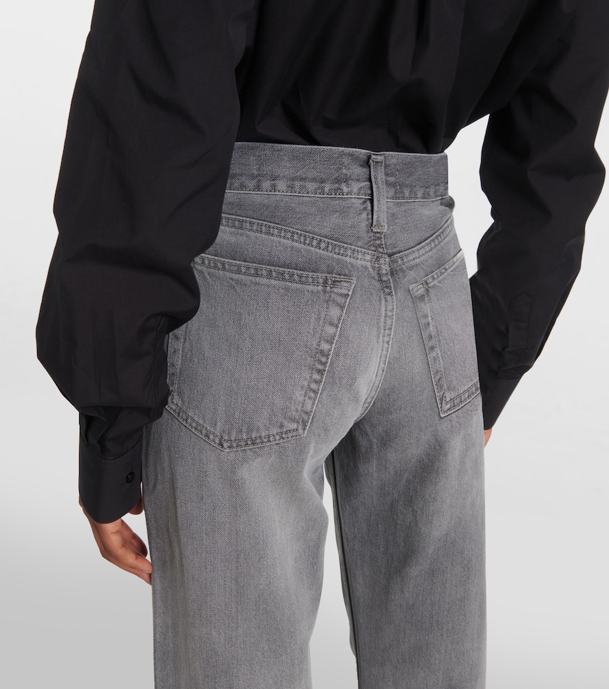 High-rise straight jeans