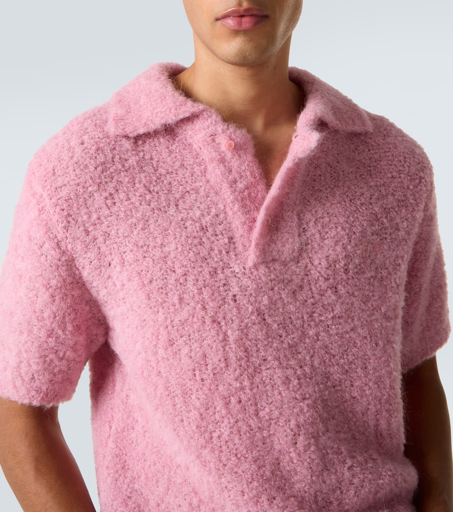 Alpaca-blend polo sweater