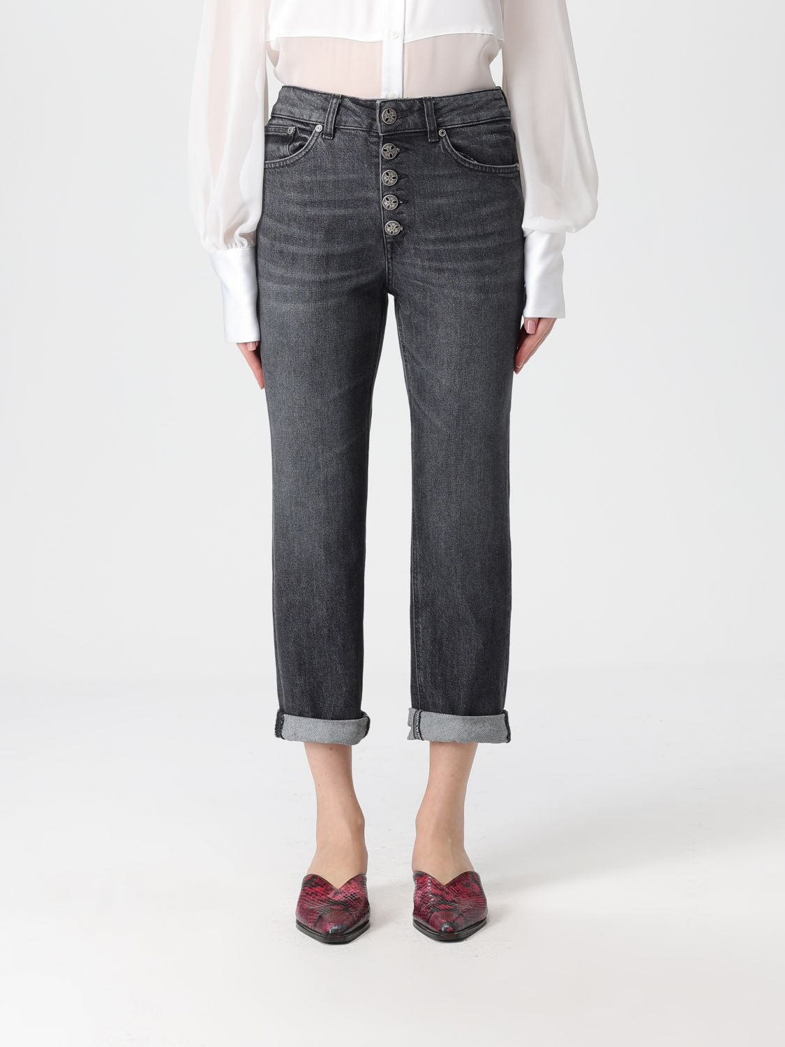 Jeans Woman color Black