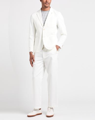 At. p.co Man Blazer White Size 40 Cotton, Polyamide, Elastane