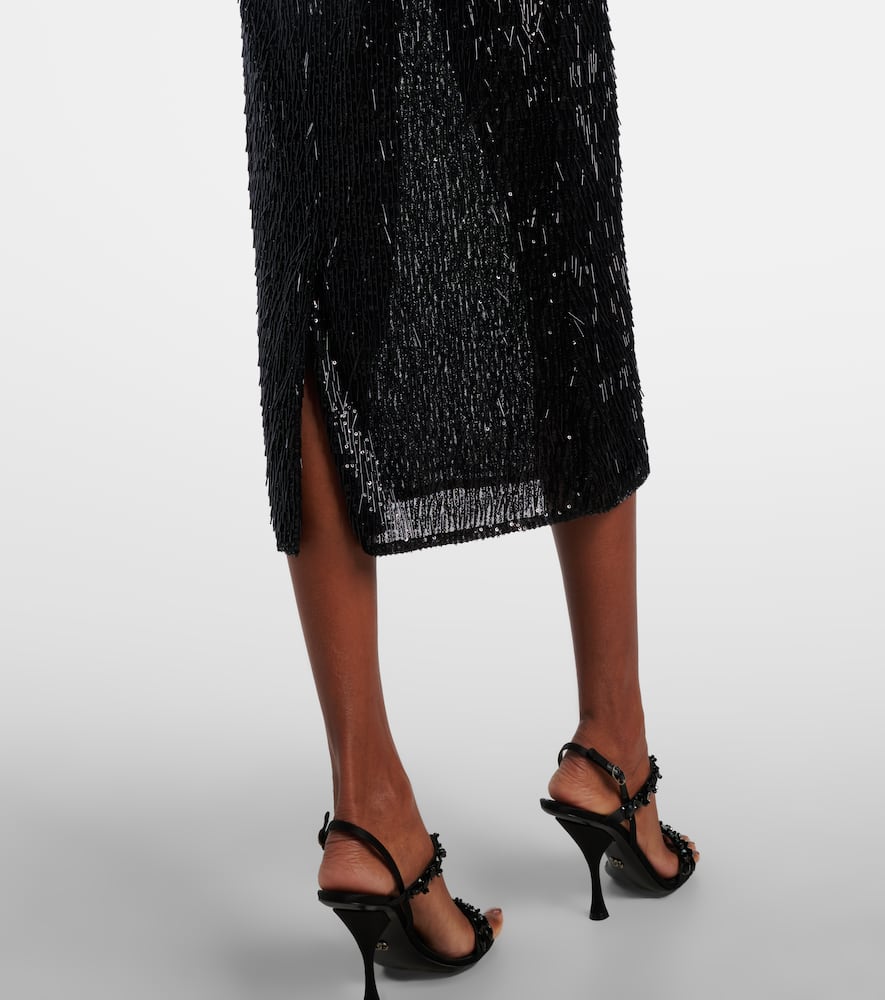 Sequined midi dress