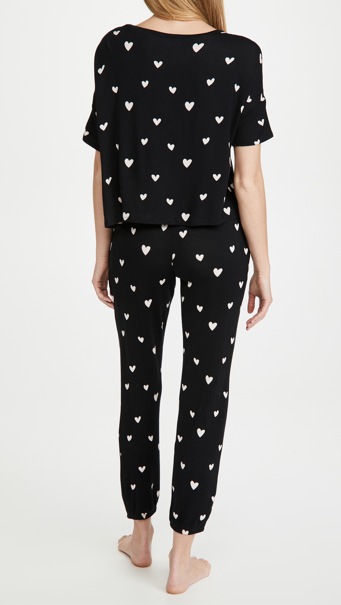 Sun Lover Lounge Set Black Hearts