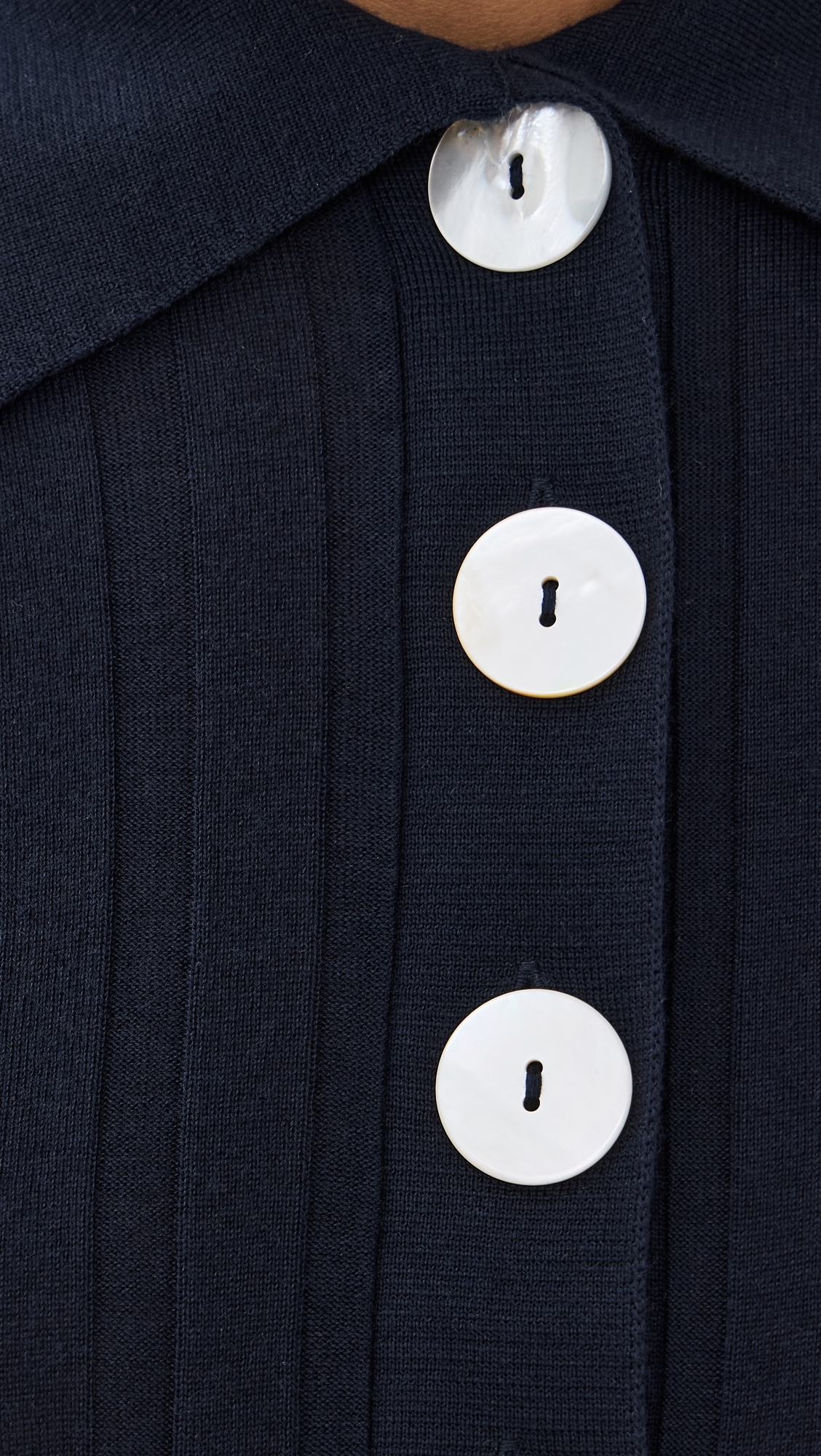 Sugarman Knit Long Sleeve Polo Navy