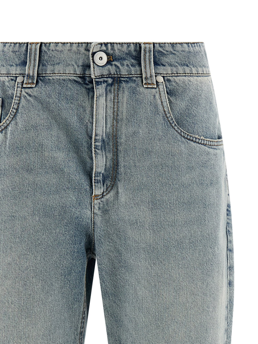 Brunello Cucinelli - retro style jeans belt loops five pocket