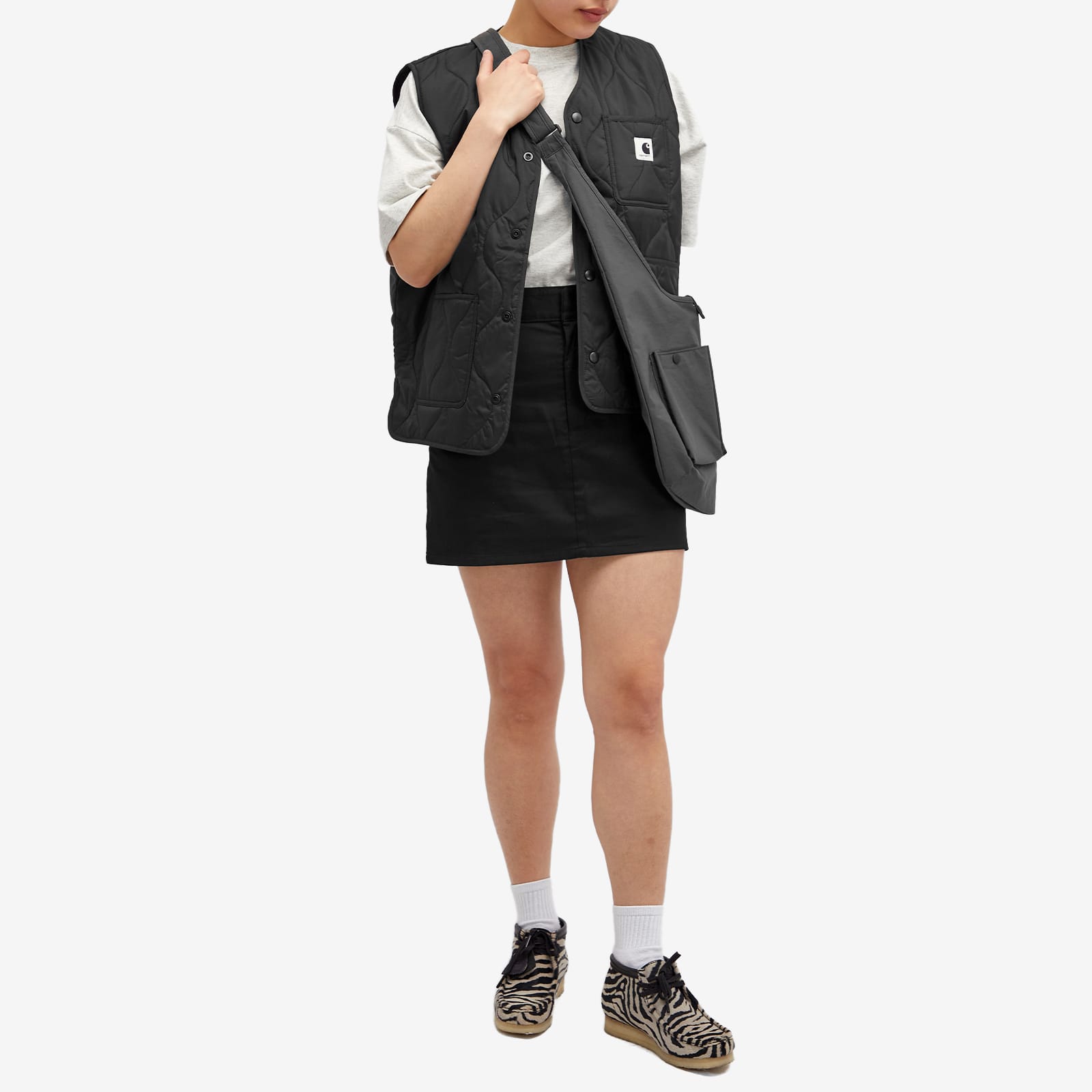 Women's Work Mini Skirt in Black