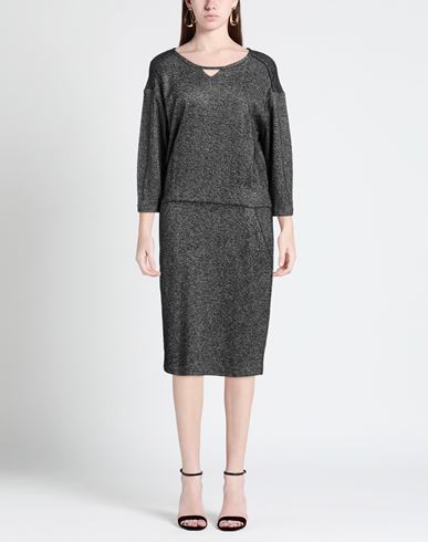 Woman Mini dress Black Size M Viscose, Wool, Polyester, Acrylic