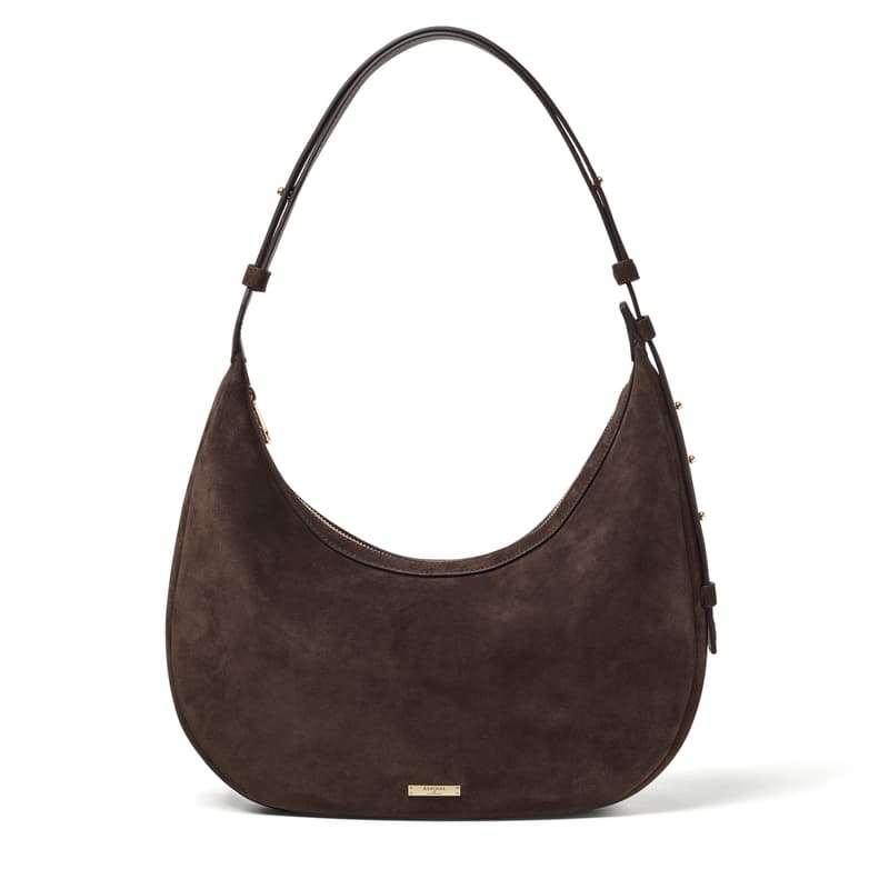 Hudson Crescent in Chocolate Suede