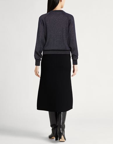 Woman Sweater Midnight blue Size 6 Cotton, Viscose, Metallic fiber, Polyester
