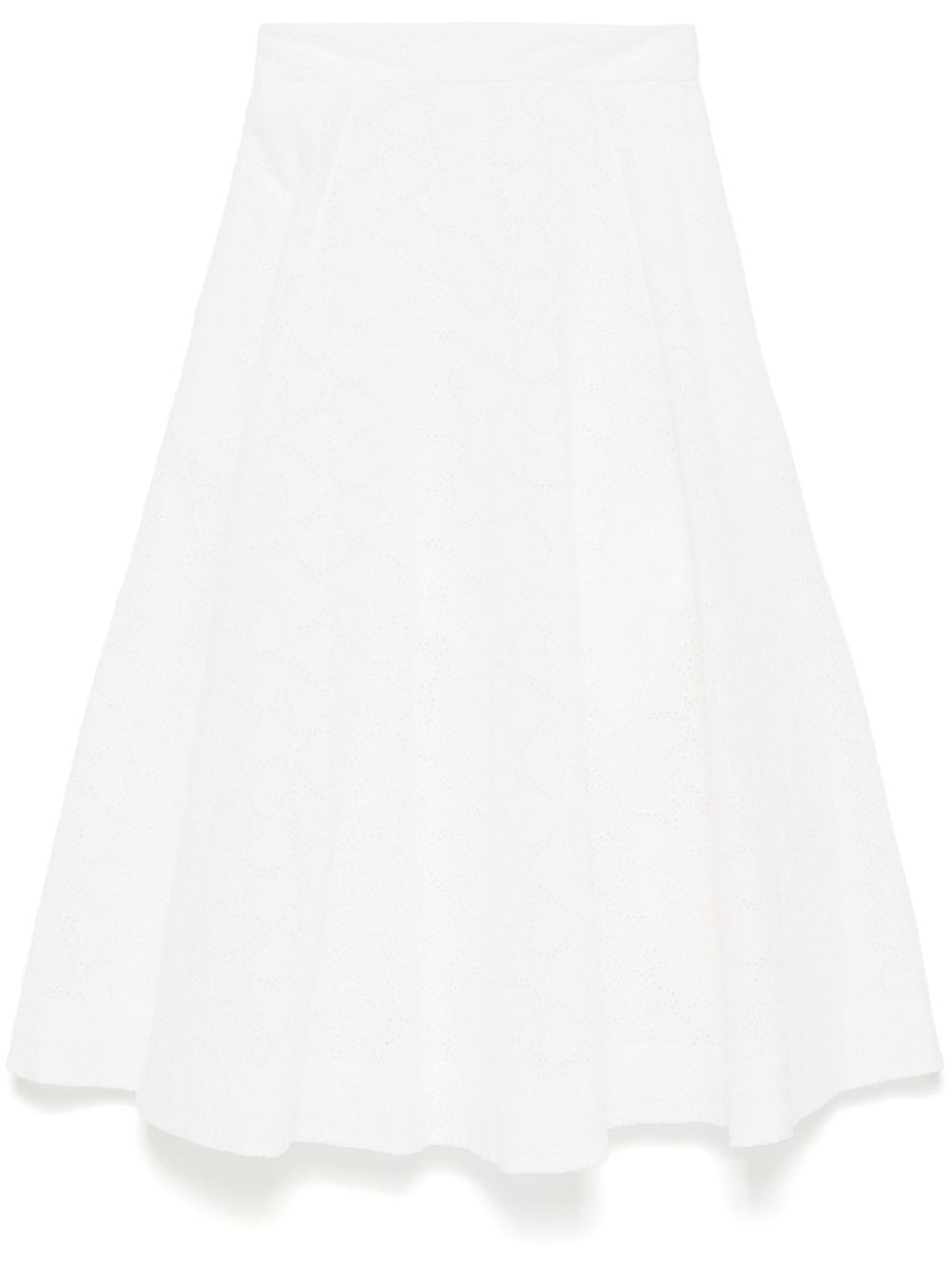 Crush Midi Skirt — White