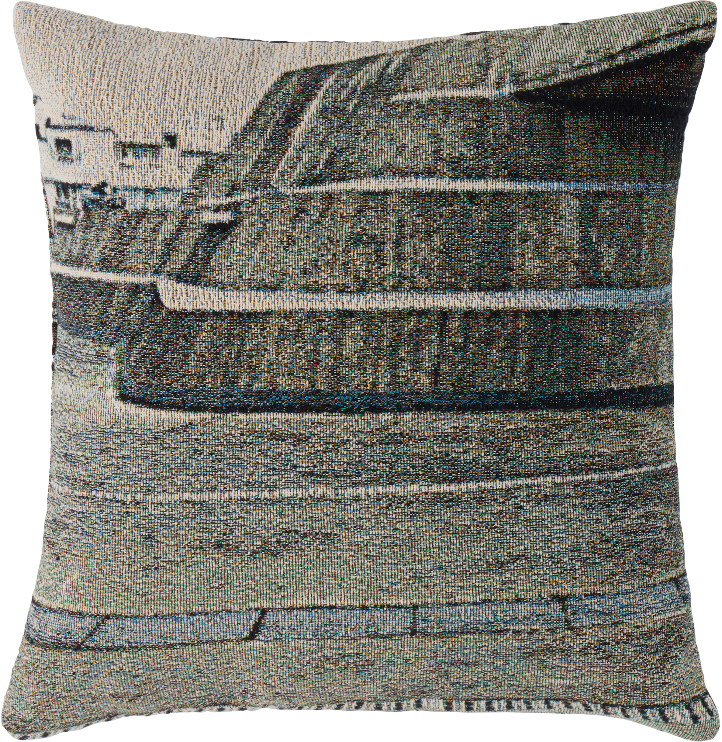 Multicolor Nº46 The Kaleidescope Rooftop Blanket Slit Cushion