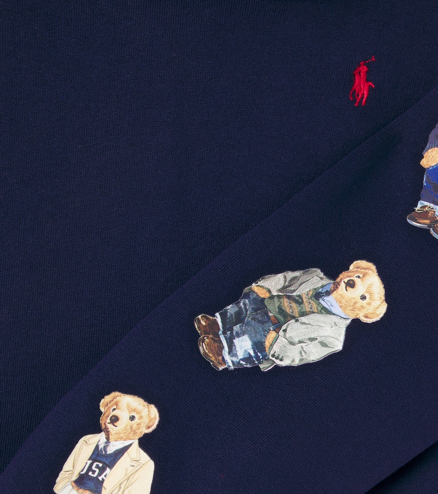 Polo Bear cotton-blend fleece hoodie