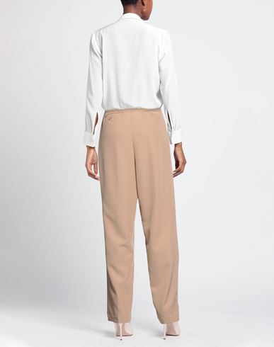 Soallure Woman Pants Beige Size 8 Polyester, Elastane