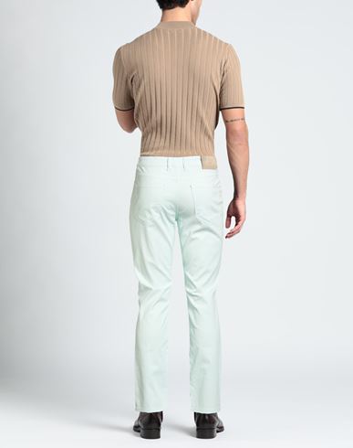 Man Pants Sky blue Size 38 Cotton, Elastane