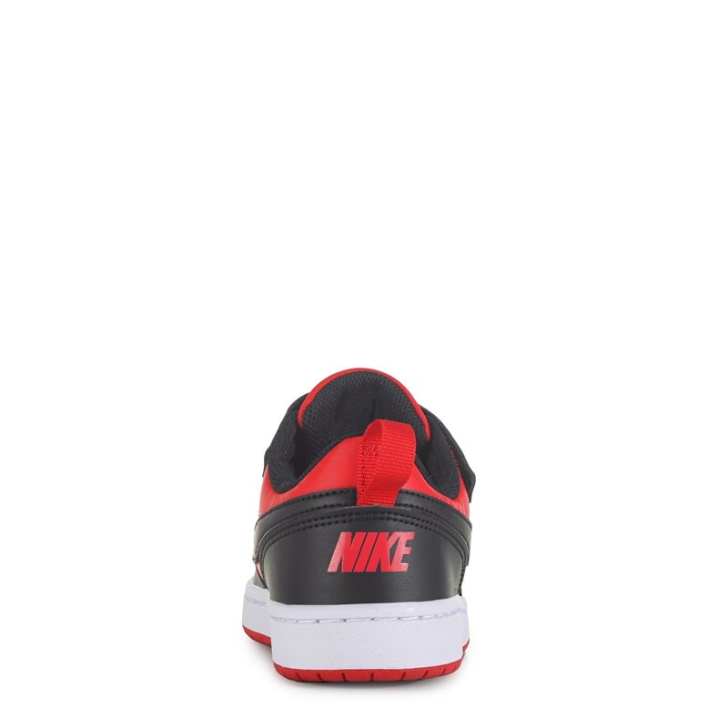 Kids' Court Borough Recraft Low Top Sneaker Little Kid Shoes (Black/Red)