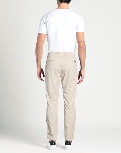 Man Pants Beige Size 40 Cotton, Elastane