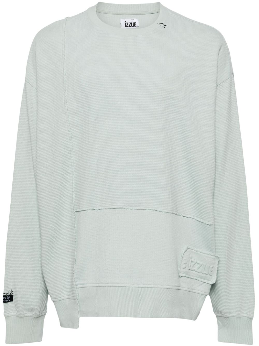 Asymmetric cotton sweatshirt - Green