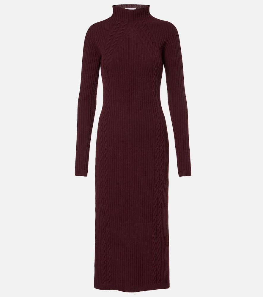 Zelanda wool and cashmere midi dress