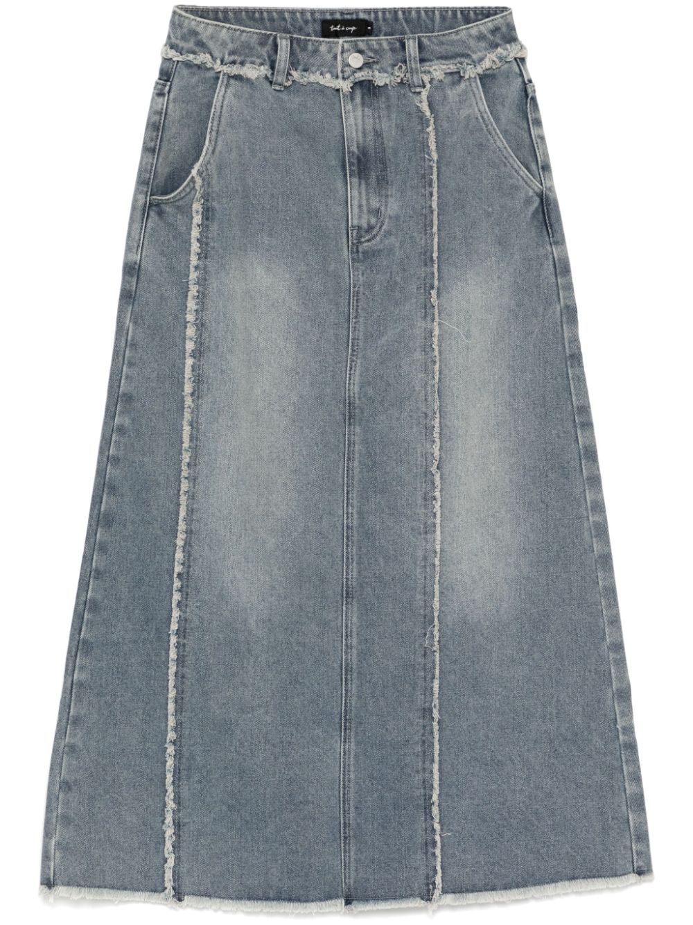 Distress denim skirt - Blue