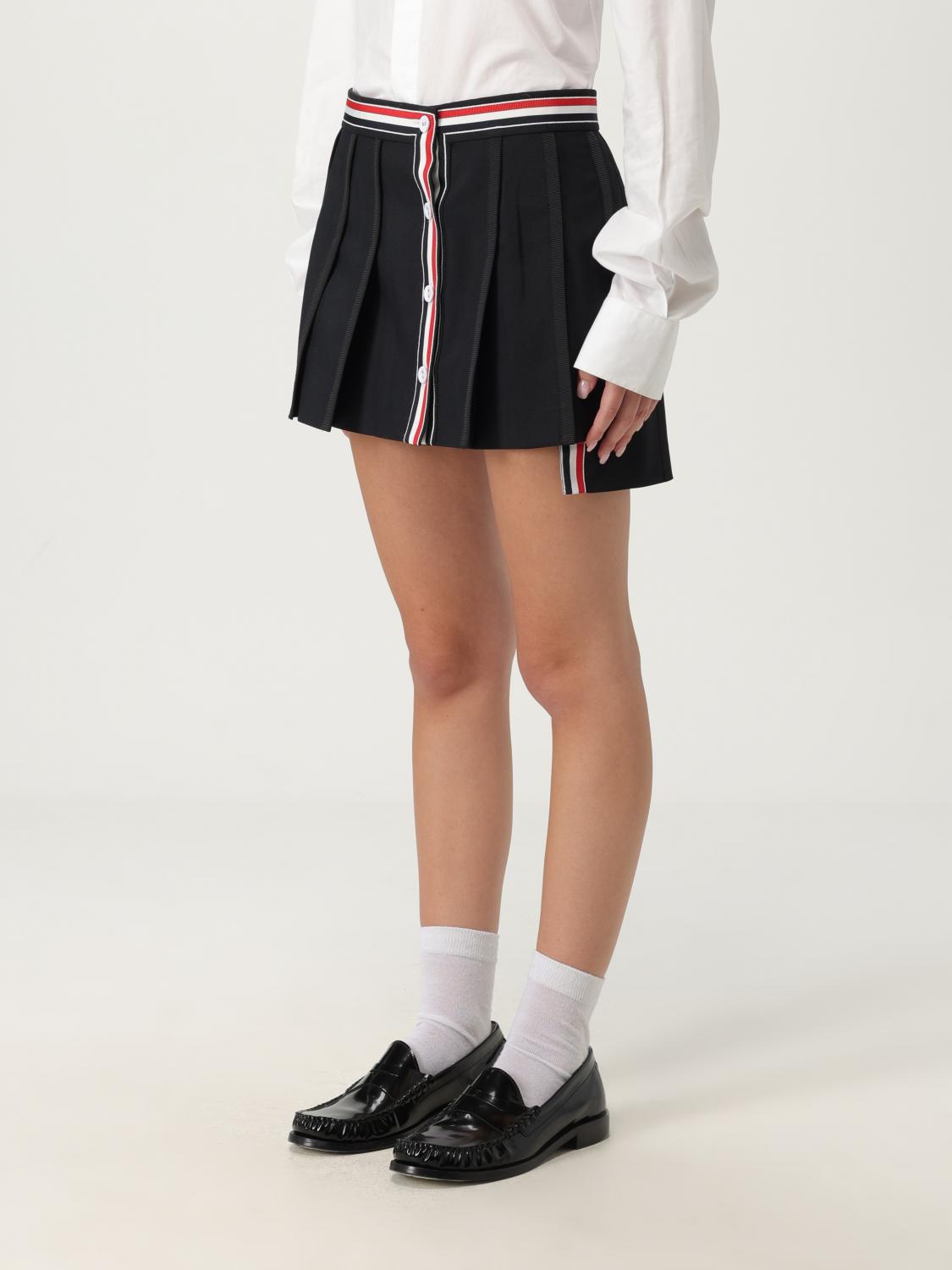 Pleated mini skirt - Black