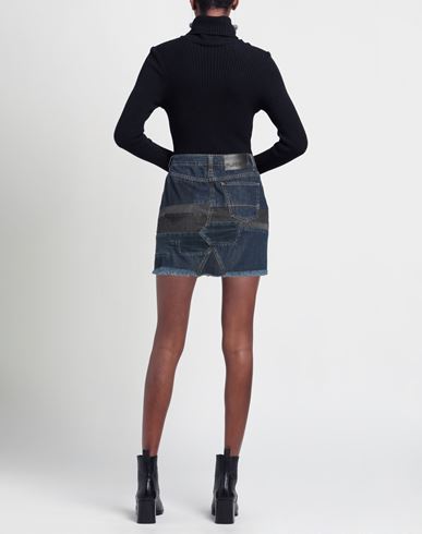 P_jean Woman Denim skirt Blue Size 25 Cotton, Elastane
