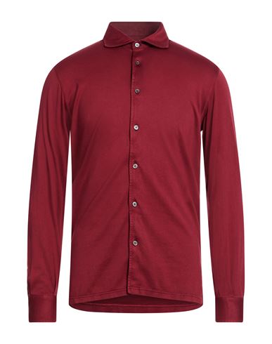 Man Shirt Burgundy Size 40 Organic cotton